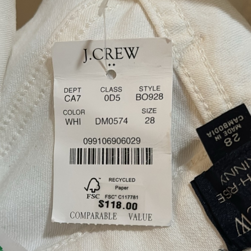 J.Crew 10” High-Rise Skinny Jeans NWT - Picture 13 of 13